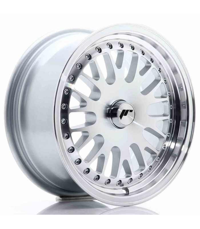 JR Wheels JR10 15x7 ET30 Blank Silver Machined Face
