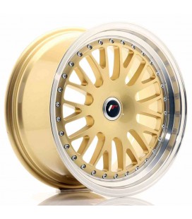 JR Wheels JR10 17x8 ET35 Blank Gold w/Machined Lip