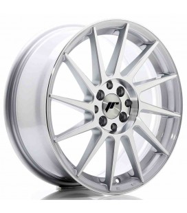 JR Wheels JR22 17x7 ET25 4x100/108 Silver Machined Face