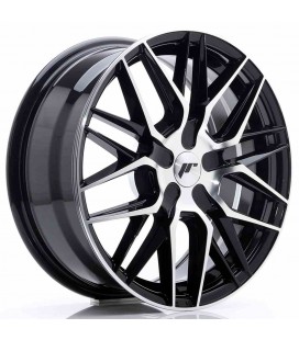 JR Wheels JR28 17x7 ET20-45 BLANK Gloss Black Machined Face