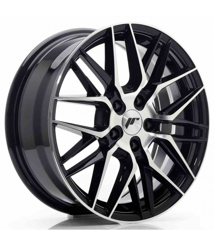 JR Wheels JR28 17x7 ET40 5x112 Gloss Black Machined Face