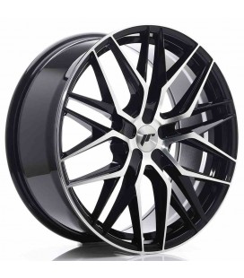 JR Wheels JR28 21x9 ET15-45 5H BLANK Gloss Black Machined Face