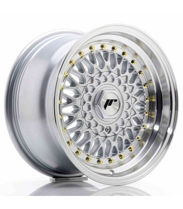 JR Wheels JR9 15x8 ET20 4x100/108 Silver w/Machined Lip