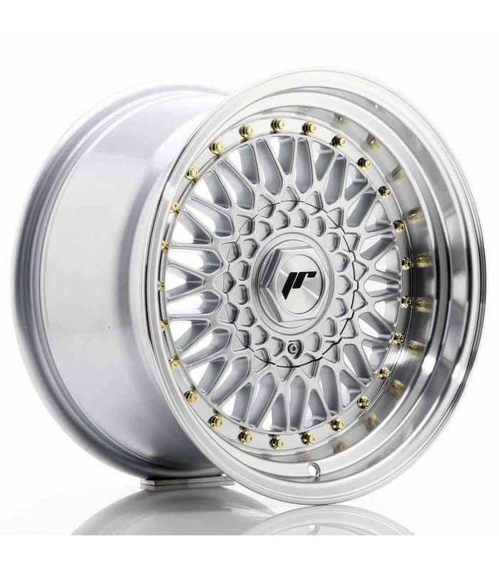 JR Wheels JR9 16x9 ET20 BLANK Silver w/Machined Lip
