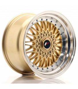 JR Wheels JR9 17x10 ET20 BLANK Gold w/Machined Lip