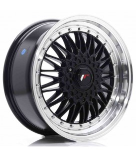 JR Wheels JR9 18x8 ET35-40 BLANK Gloss Black w/Machined Lip