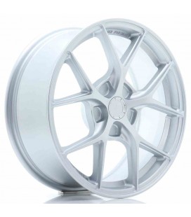 JR Wheels SL01 17x7 ET20-40 5H BLANK Matt Silver