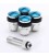 Set of Flat aluminum air valves JR v1 - BLUE