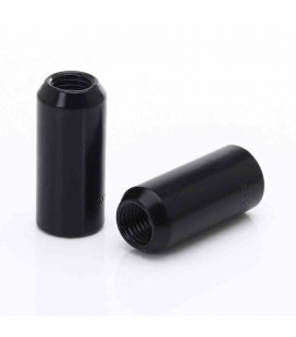 Set of BLACK LONG imbus lug nuts 12x1,5 + Key