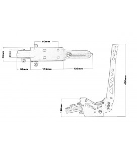 Hydraulic handbrake horizontal vertical DRIFT