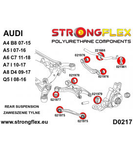 026249B: Full suspension polyurethane bush kit