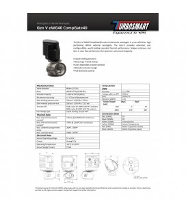 Turbosmart External WasteGate 40MM Comp-Gate Black Electronic V-Band