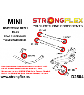 251304A: Rear trailing arm bush 60mm SPORT