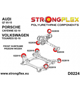 026258B: Full suspension polyurethane bush kit