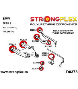 036061B: Rear suspension bush kit