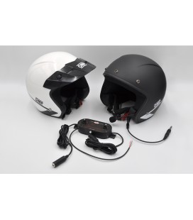 Zestaw: Interkom ZERONIOSE Valiant + 2 Kaski OMP Star-J Helmets