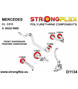 112020A: Front suspension - front bush SPORT