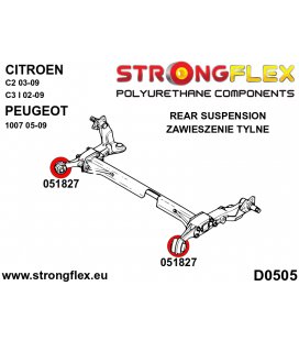 056002A: Suspension polyurethane bush kit SPORT