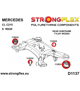 116266B: Rear subframe bush kit