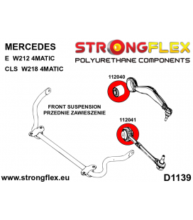 116273A: Full suspension polyurethane bush kit SPORT