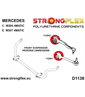 116270A: Front suspension bush kit SPORT