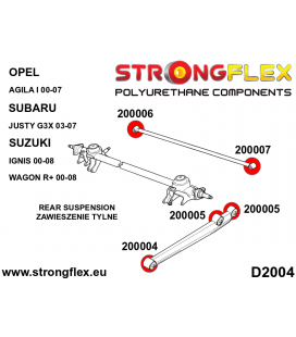 200004A: Rear trailing arm bush - front SPORT