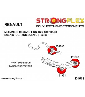 156084B: Front suspension bush kit