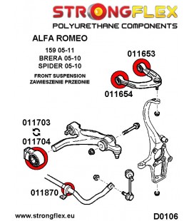 016254A: Front suspension bush kit SPORT