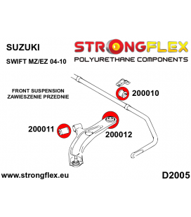 206160B: Front suspension bush kit