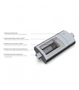 Universal elliptical silencer E006/60/350