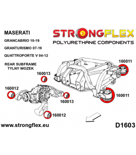 166101A: Full suspension polyurethane bush kit SPORT