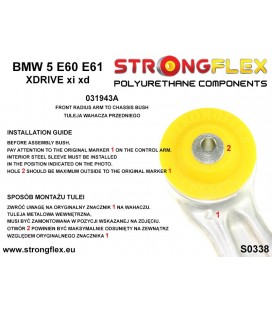 036093A: Front suspension bush kit SPORT