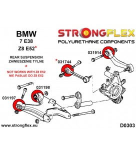 036090B: Rear suspension bush kit