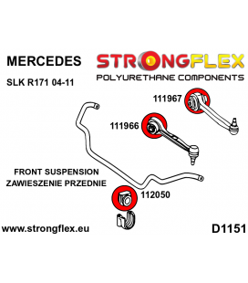 116278B: Front suspension bush kit