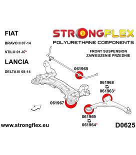 061969B: Front control arm – rear bush