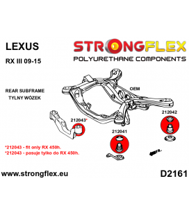 212042A: Rear subframe - front bush SPORT