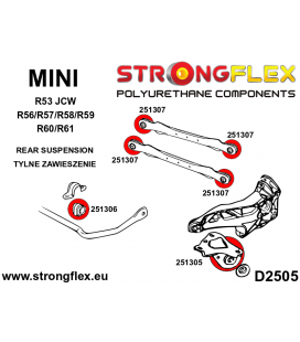 256208A: Full Suspension bush kit SPORT