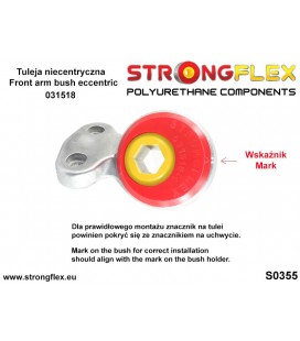031518A: Front lower arm bush 66mm - excentric SPORT