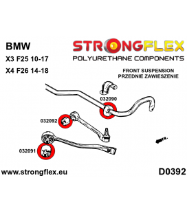 036100A: Full suspension polyurethane bush kit SPORT