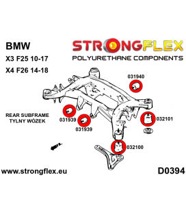 036100A: Full suspension polyurethane bush kit SPORT