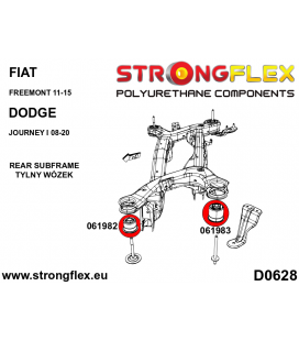 066073A: Rear subframe bush kit SPORT