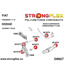 066071A: Rear suspension bush kit SPORT