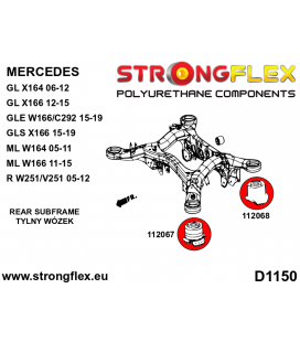 112068A: Rear crossmember – rear bush SPORT