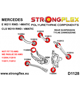 116285A: Full suspension polyurethane bush kit RWD SPORT