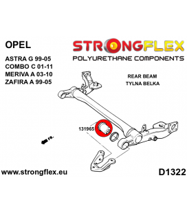 131965A: Rear beam bush SPORT
