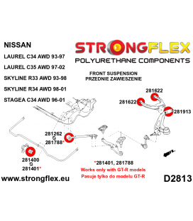 286212A: Front suspension bush kit SPORT