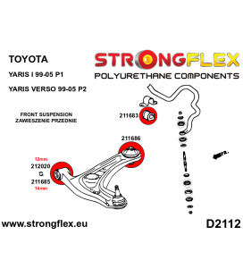 211683B: Front anti roll bar bush