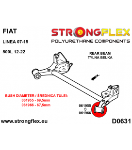 066078A: Front suspension and ream beam bush kit SPORT
