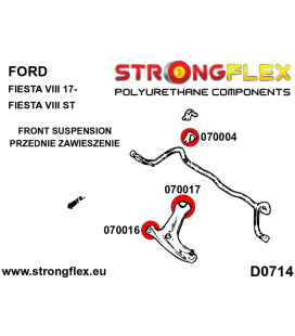 070017B: Front control arm – rear bush