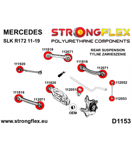 116292B: Rear suspension bush kit